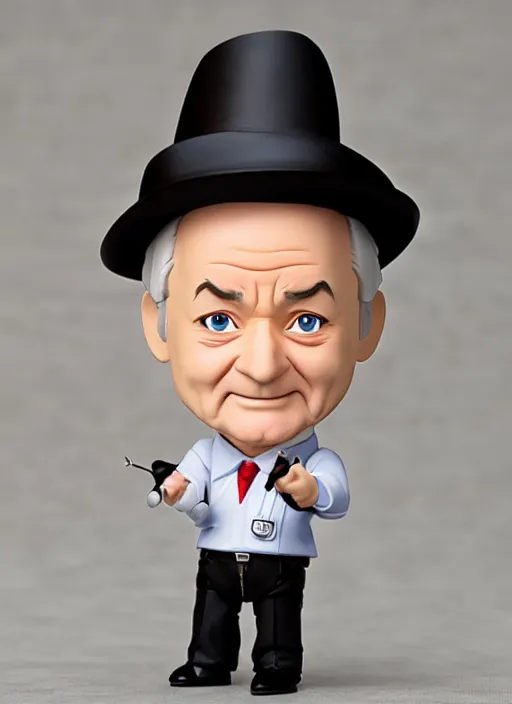 Image similar to bill murray, an nendoroid of bill murray figurine, realistic face, detailed product photo