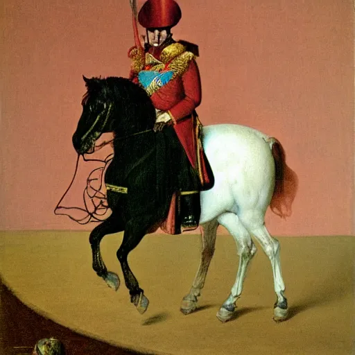 Image similar to Napoleon by Francis Bacon