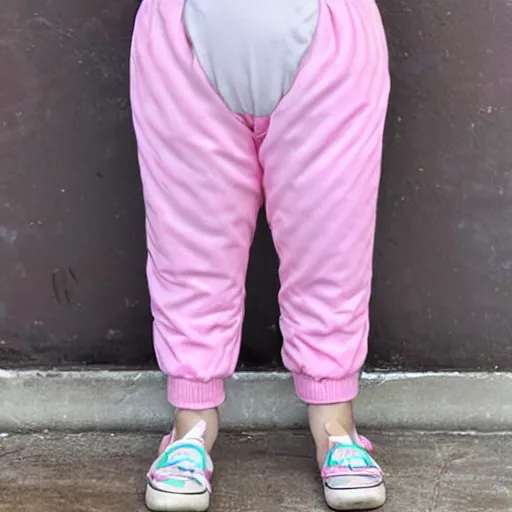 Image similar to pink penguin puffy pants