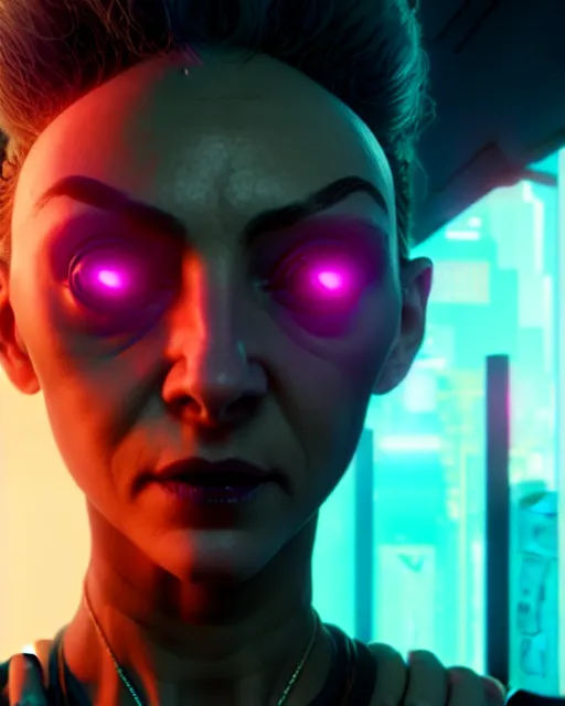 Image similar to woman from the animated series love, death and robots two in the void, cyberpunk 2 0 7 7, stephen conroy, filonov, beautiful face, octane rendering