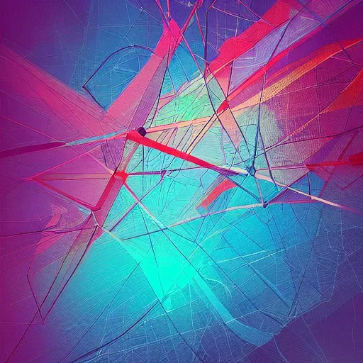 Prompt: mathematical graph by alena aenami and annato finnstark