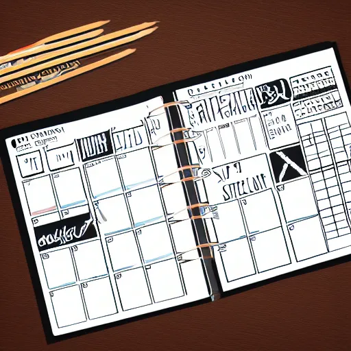 Image similar to stock stickers for planner, highly detailed, illustration, digital art,