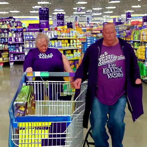 Image similar to thanos lost his mom in walmart