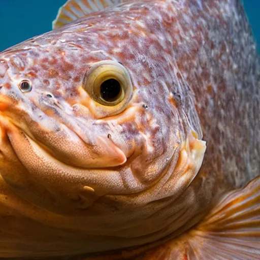 Image similar to incredibly detailed atlantic cod, very realistic, underwater, beautiful photo, national geographical, underwater photography, canon 5 d,