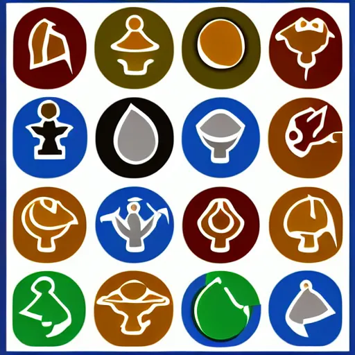 Image similar to A colorful 24x24 iconset for a chess program