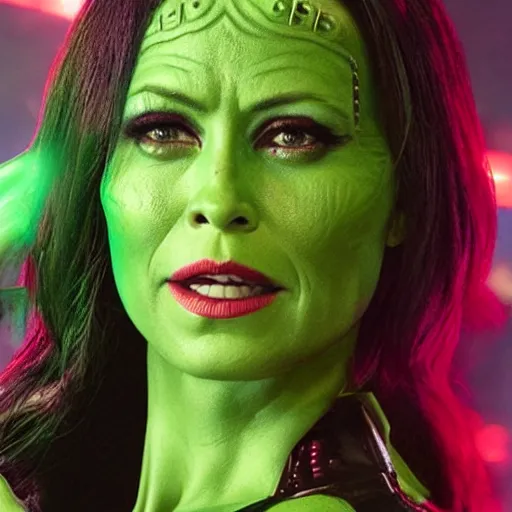 Image similar to Wendy James as Gamora