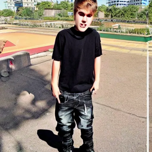 Image similar to justin bieber with down syndrom