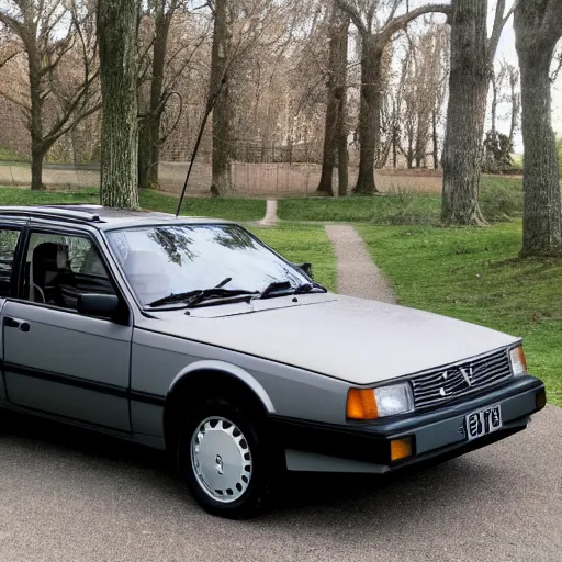 Prompt: grey 1987 Volvo 360 gl