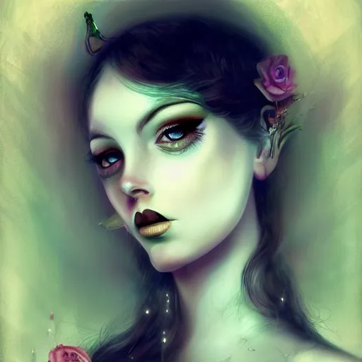 Prompt: of a surreal Portrait inspired by Natalie Shau,Charlie bowater,Anna Dittman,frog,crown,mermaid scales,cinematic