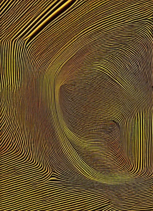 Prompt: generative fidenza flow field math art masterpiece with specific geometric math equations behind the smooth uhd 4 k 2 d fxhash nft render random generative javascript art of lines flowing in unison on the fine art canvas.