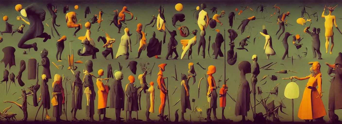 Prompt: full - body surreal colorful clay rpg character concept art anatomy, action pose, very coherent and colorful high contrast masterpiece by norman rockwell franz sedlacek hieronymus bosch dean ellis simon stalenhag rene magritte gediminas pranckevicius, dark shadows, sunny day, hard lighting, reference sheet white! background