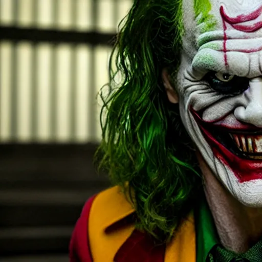 Image similar to film still of Willam Dafoe as joker in the new Joker movie