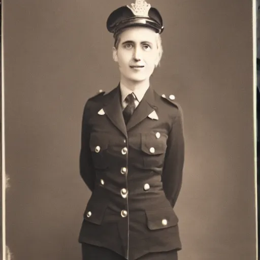Prompt: a full body photograph of a metropolitan police woman, high quality photograph, highly detailed