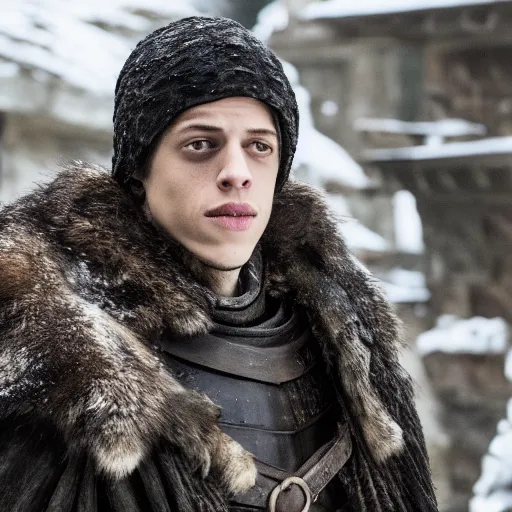 Prompt: still of pete davidson in game of thrones