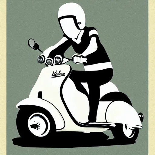 Image similar to lambretta scooter illustration