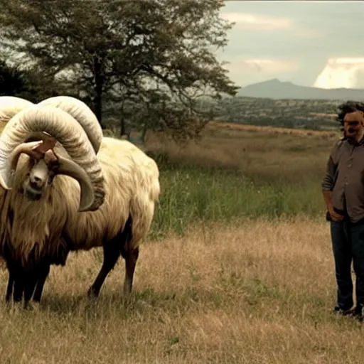 Prompt: film still of the documentary 'Angry Ram' (2012)