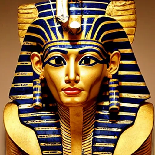 Image similar to johnny depp as the ( ancient egyptian god osiris )