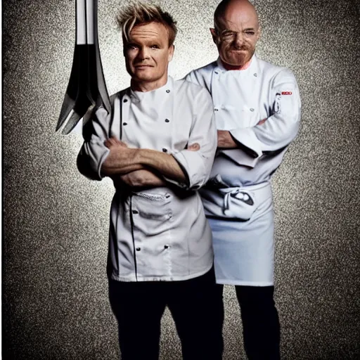 Image similar to Chef Gordon Ramsey as Walter White