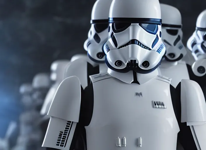 Prompt: menacing general wearing a white star wars imperial general uniform, his skin is blue, ultra realistic, 4 k, movie still, uhd, sharp, detailed, cinematic, render, modern