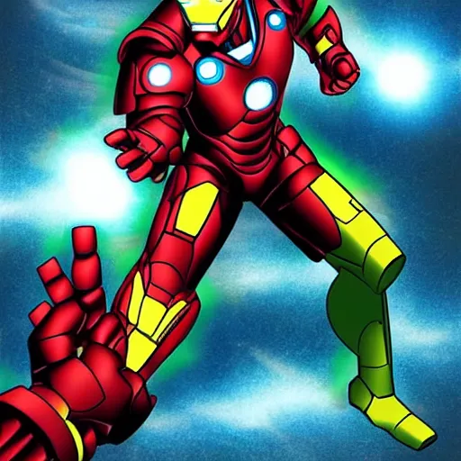 Prompt: Ironman mixed with Peter Pan