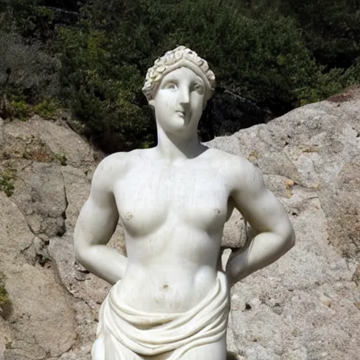 Image similar to greek goddess marble statue