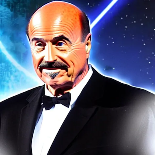 Prompt: dr. Phil as a ghost in star wars