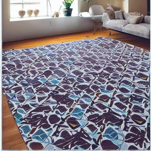 Image similar to Soft and fresh color geometric pattern carpet