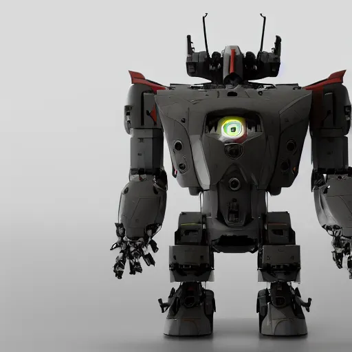 Image similar to A giant robot mech suit, 3d render, octane render, 8k