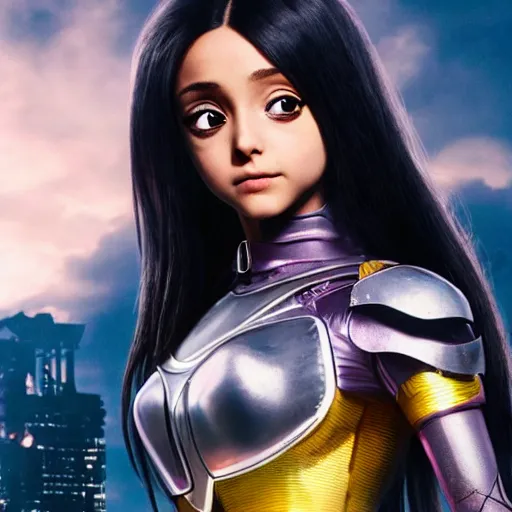 Image similar to ariana grande as alita in alita : battle angel, 8 k resolution, cinematic lighting, anatomically correct