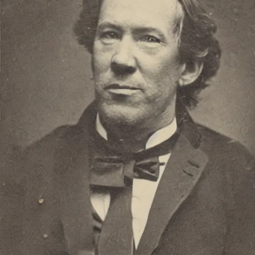 Image similar to a photograph of tim allen taken in 1 8 6 5