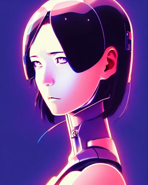 Image similar to girl wearing robotic suit, very anime, fine - face, audrey plaza, realistic shaded perfect face, fine details. anime. realistic shaded lighting poster by ilya kuvshinov katsuhiro otomo ghost - in - the - shell, magali villeneuve, artgerm, jeremy lipkin and michael garmash and rob rey