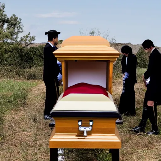 Image similar to a funeral for my hopes and dreams