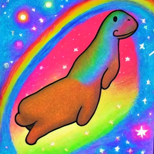Image similar to rainbow cosmic platypus