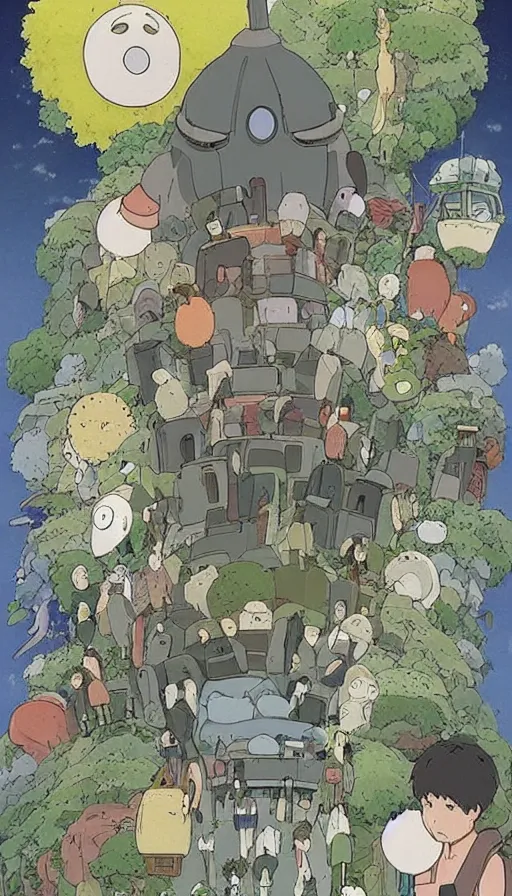 Image similar to The end of an organism, by Studio Ghibli