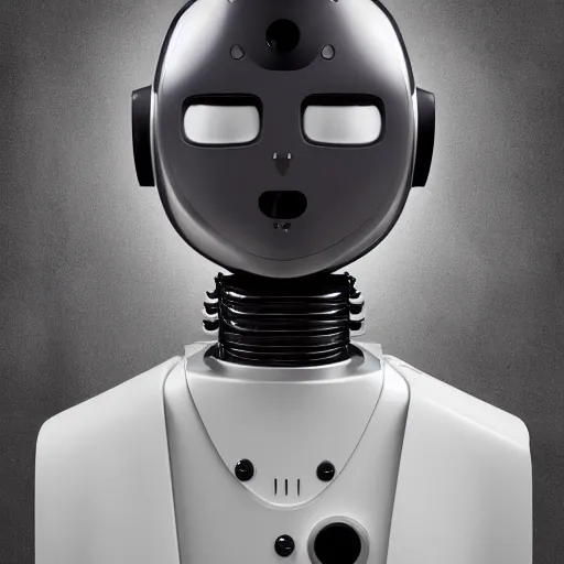 Prompt: “ closeup portrait of a robot wearing a tuxedo, depth of field, zeiss lens, detailed, symmetrical, centered, fashion photoshoot, by annie leibovitz and steve mccurry, david lazar, jimmy nelsson, breathtaking, 8 k resolution, extremely detailed, beautiful, establishing shot, artistic, hyperrealistic, beautiful face, octane render ”