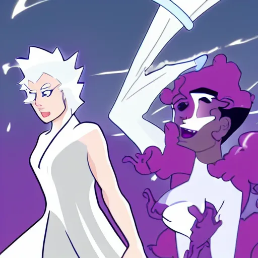 Image similar to me being stepped on by white diamond from steven universe