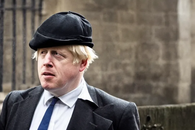 Image similar to boris johnson in peaky blinders