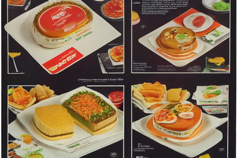 Prompt: the Mc Aspic meal from McDonalds, aspic meal, advertisement photography 55mm