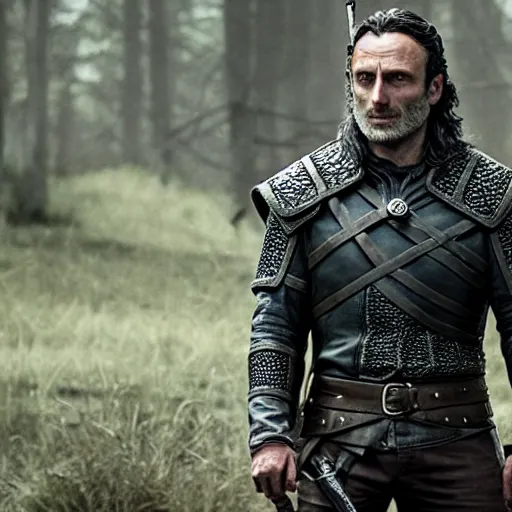 Prompt: andrew lincoln as geralt
