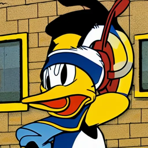Prompt: Donald Duck as Hawkeye