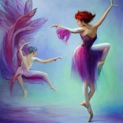 Image similar to dance of the fae by marcel caram and elena vizerskaya