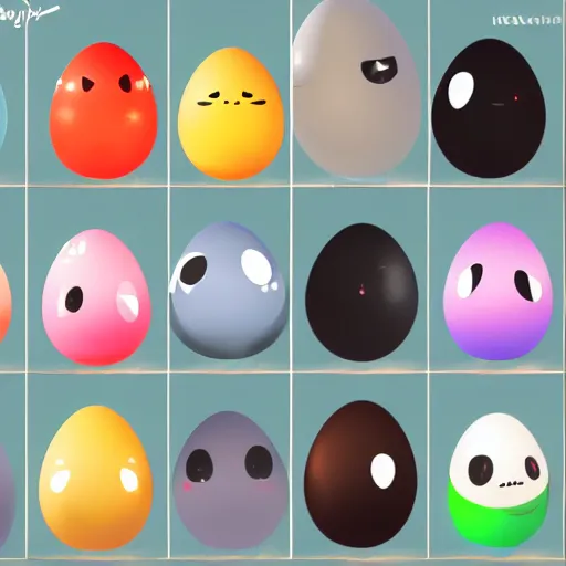 Image similar to adorable egg critter trending on pixiv