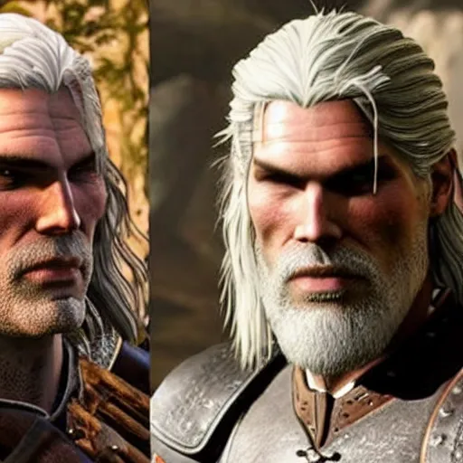 Image similar to anson mount as geralt