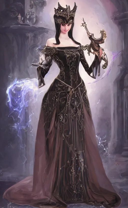 Image similar to Alchemy Imperial Princess knight gothic girl. By Konstantin Razumov, highly detailded