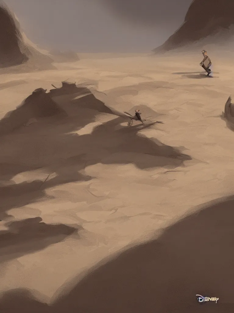 Image similar to quick sand by disney concept artists, blunt borders, rule of thirds