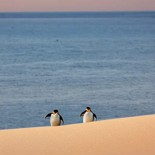 Image similar to penguins sand dunes,, photography