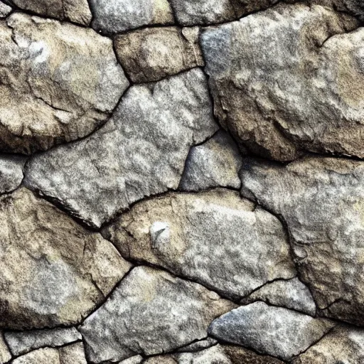 Image similar to rock texture, overcast lighting, diffuse color map