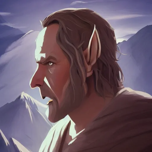 Image similar to face icon stylized minimalist the lord of the rings : the fellowship of the ring 2 0 0 1, loftis, cory behance hd by jesper ejsing, by rhads, makoto shinkai and lois van baarle, ilya kuvshinov, rossdraws global illumination