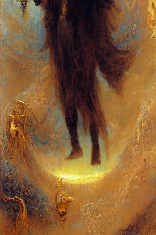 Prompt: portrait of morpheus, the sandman, the king of dreams. art by gaston bussiere.