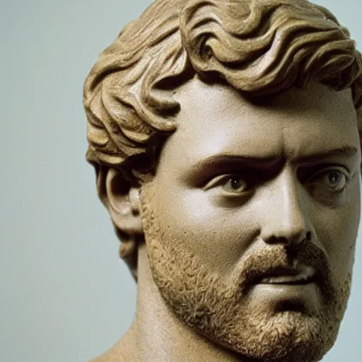 Prompt: George Michael of WHAM, sculpted by Michelangelo,